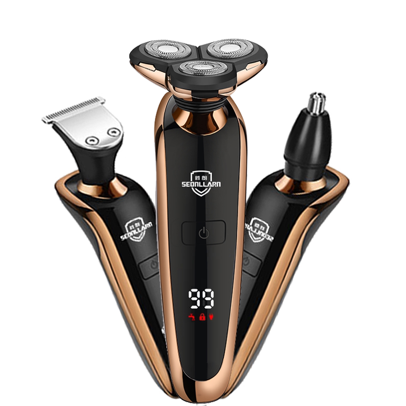 德国进口刀头数显4d浮动电动剃须刀 胜朗剃须刀