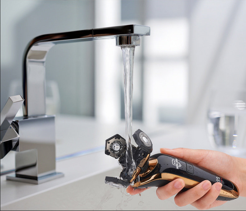 德国进口刀头数显4d浮动电动剃须刀 胜朗剃须刀