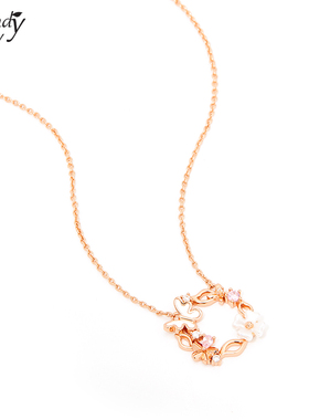Sundyhoney项链蝶恋花设计感轻奢