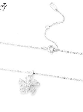 SundyHoney简约灵动璀璨花朵项链