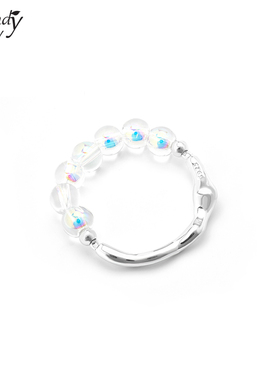 SundyHoney艺术感高级琉璃珠戒指