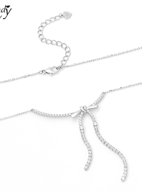 SundyHoney蝴蝶结项链甜酷S925银