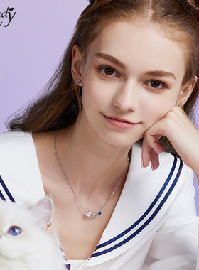 SundyHoney甜美小众海军小熊项链