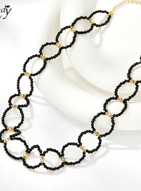 Sundyhoney时尚项链水晶颈链质感