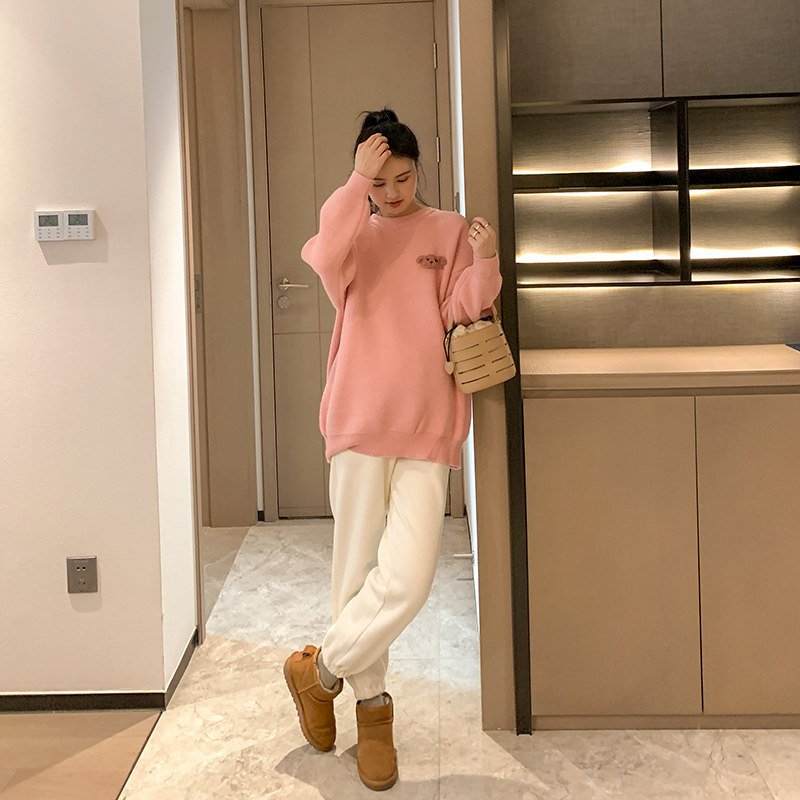 zma孕妇秋冬款网红大码孕妇裤卫裤 zma孕妇打底裤