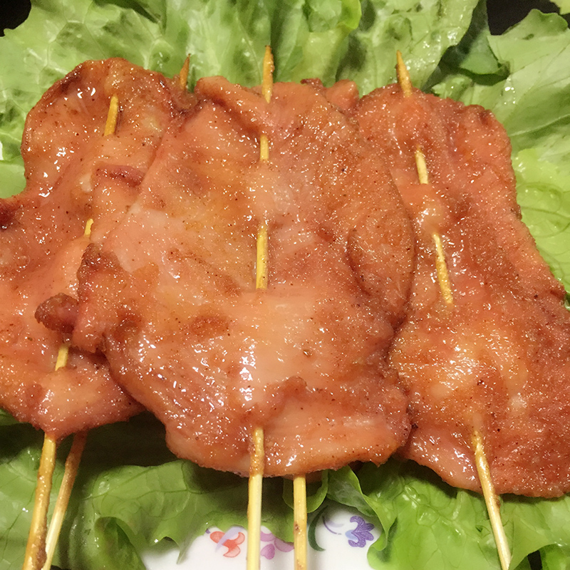 里脊肉片手抓饼 家用里脊肉串里脊肉新鲜 冷冻油炸小吃烧烤半成品 - 图1