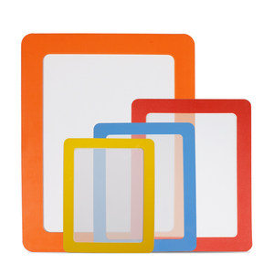 优力优磁性相框带保护膜6寸相框磁性贴贴片单双层创意挂墙墙面装饰相框冰箱贴磁性贴磁性欧式光膜照片框墙贴