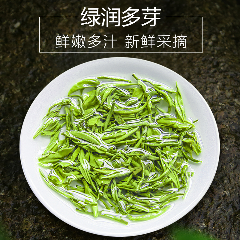 茶博山茶叶旗舰店买1发2茶博山碧螺春新茶明前特级嫩芽绿茶叶浓香型罐装共250g2