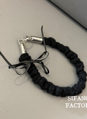 丝带蝴蝶结立秋新款车钥匙扣链条手机壳挂件包包挂饰耳机套挂链