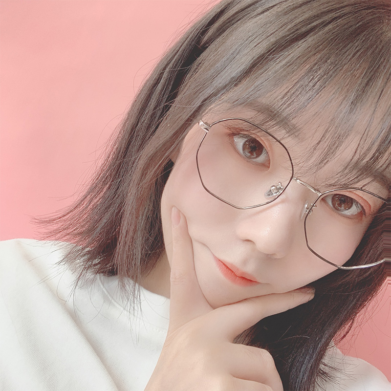 眼鏡框女純鈦近視眼鏡男潮網紅款可配度數大臉顯瘦復古文藝 MOMO 眼鏡框女純鈦近視眼鏡男潮網紅款可配度數大臉顯瘦復古文藝 MOMO