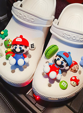 公仔洞洞鞋鞋花适配crocs鞋扣