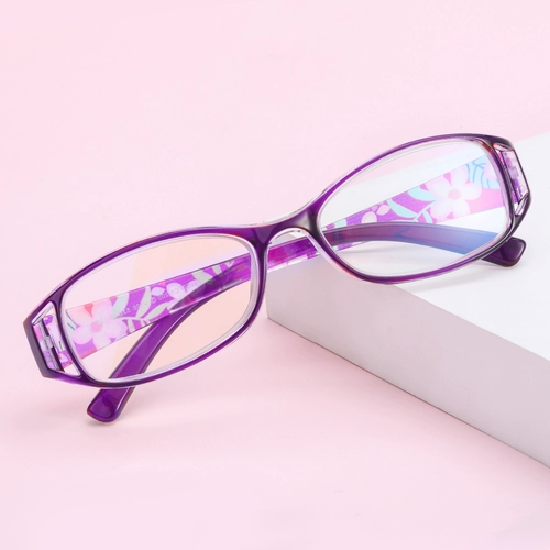 Мистер Пу Фолгивание Blu -Ray старое цветочное зеркало мисс старик HD Super Light Light Цветочные очки Женские бренды высокий