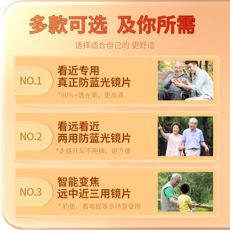 普先生旗舰店智能老花镜男远近两用高清防蓝光折叠老人老花眼镜女2