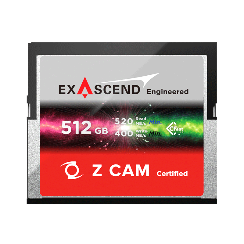 ZCAM CFAST内存卡/存储卡/记录卡/520M/S读取速度适用Z CAM摄像机 - 图2