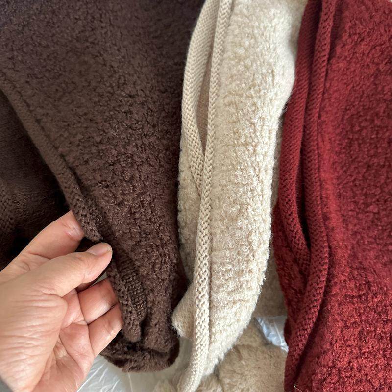 羊毛带球球女士护耳帽保暖透气针织帽毛线帽冬季红色灰色显脸小,淘宝优惠券,粉丝福利购,淘宝优惠卷