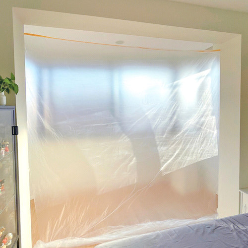 宿舍防尘膜遮盖防灰尘装修房屋分割家具保护夏季空调冷气空间隔离 - 图1