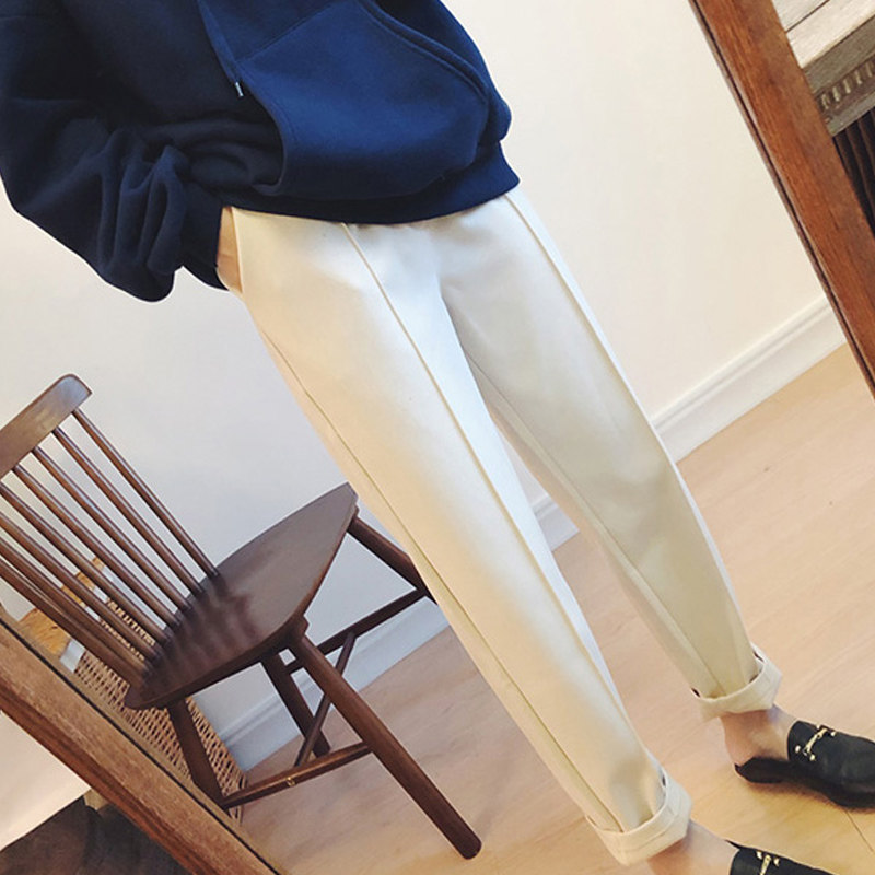 秋季外穿毛呢裤哈伦小脚烟管孕妇裤 佐美涵孕妇打底裤