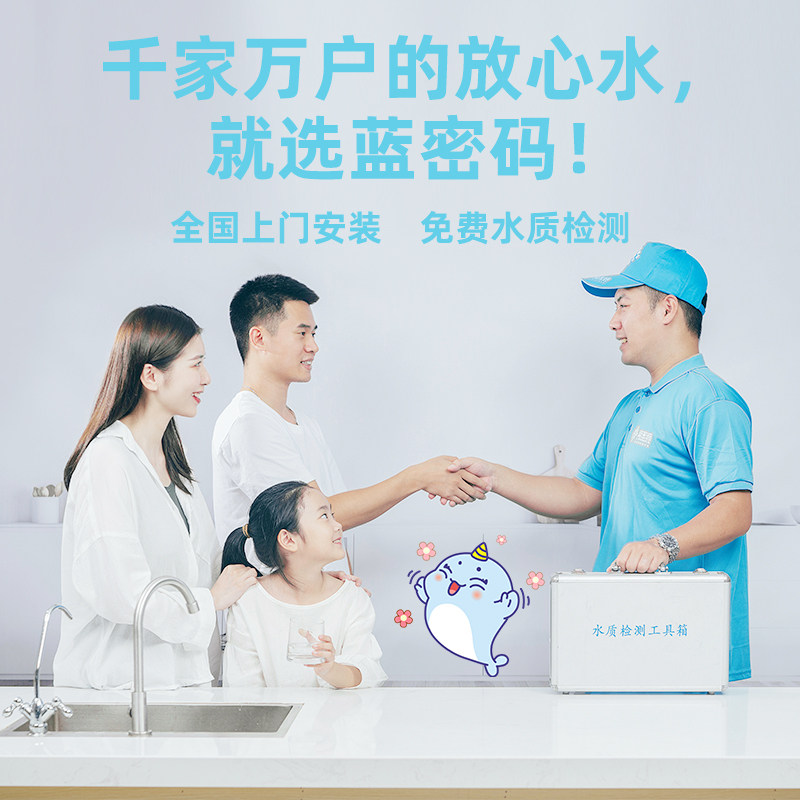 蓝密码净水器家用厨房ro反渗透净水 蓝密码净水器