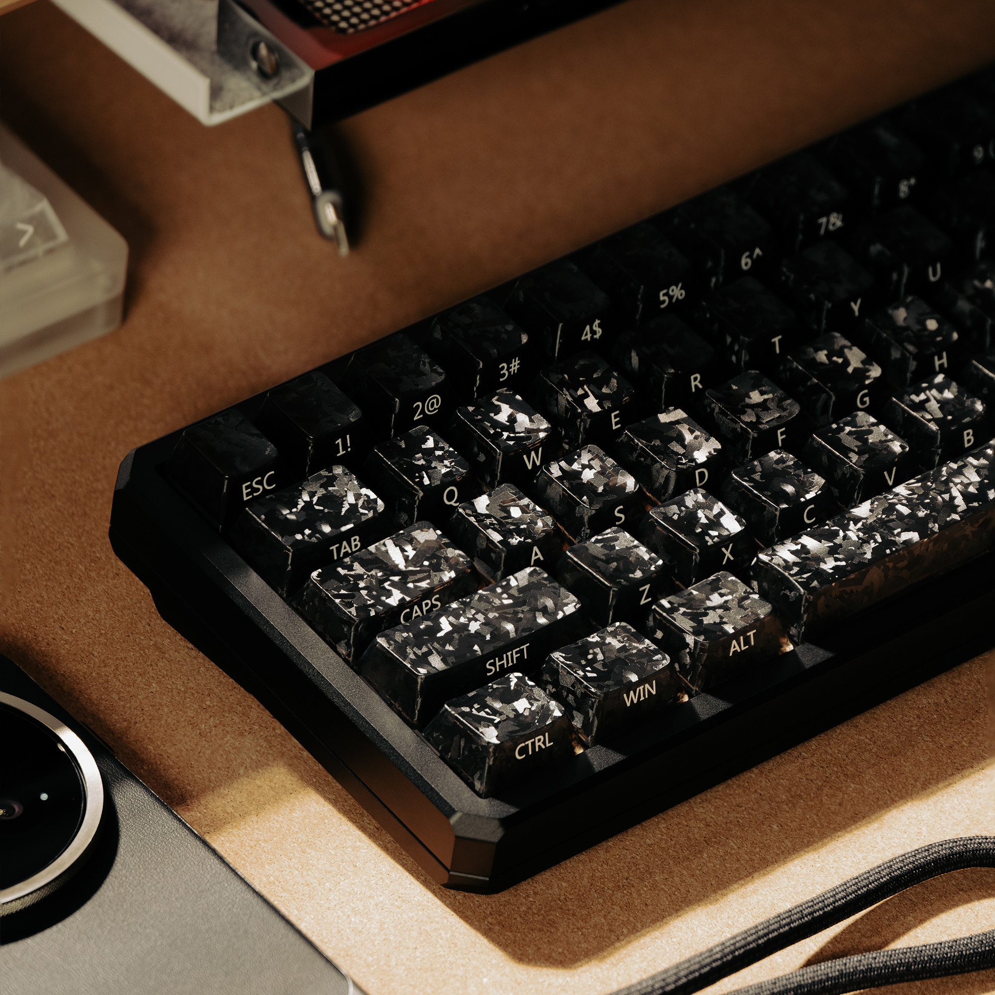 Wolf King Ice Carbon Translucent Magnetic Shaft Keycap Original Height