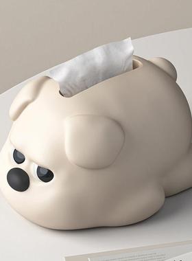 MSKA纸巾盒客厅高档轻奢茶几家用高颜值可爱创意桌面餐巾卫生纸盒