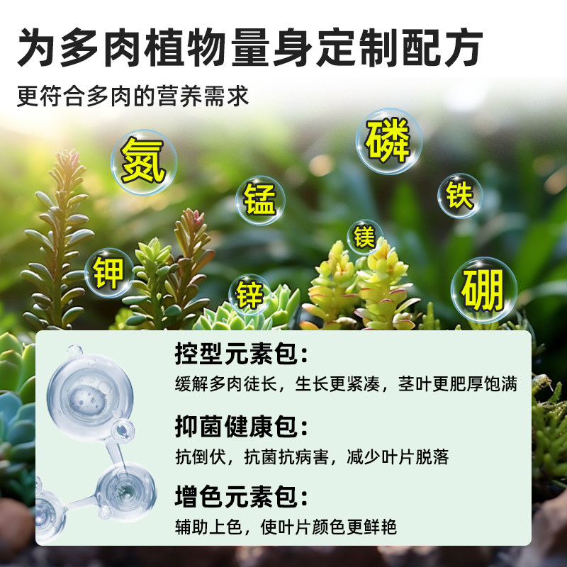 多肉营养液免稀释专用优芽素肥生根爆芽促侧芽花卉绿植通用矮胖素,淘宝优惠券,粉丝福利购,淘宝优惠卷