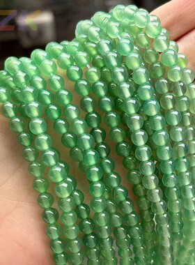 各色玛瑙圆珠散珠diy手工串珠材料编织手链项链隔珠饰品文玩高端
