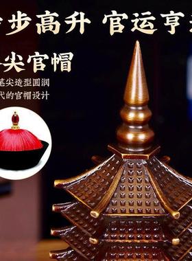 纯紫铜文昌塔摆件十三13层送孩子金榜题名学生书房书桌办公室礼物