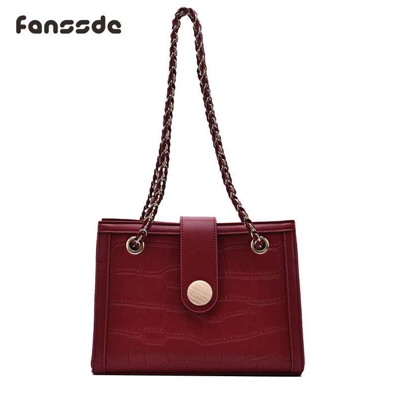 小&ck红色结婚小众2021年感新娘包 fanssde女士包袋
