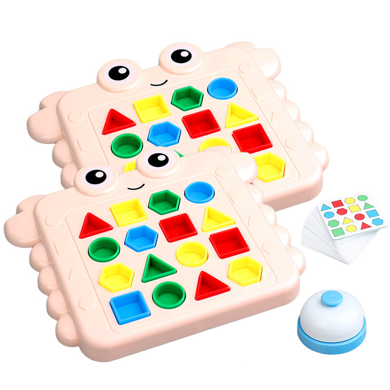 双人对战几何形状配对精细益智玩具 万铺通母婴儿童桌面游戏类