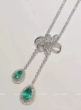 QIANYI仟意【轻奢系列】白富美名媛风千金锆钻镀v金手链项链耳钉