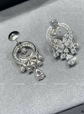 QIANYI仟意珠宝【奢华系列】幻影蝴蝶捕梦网千金大小姐镶锆钻项链