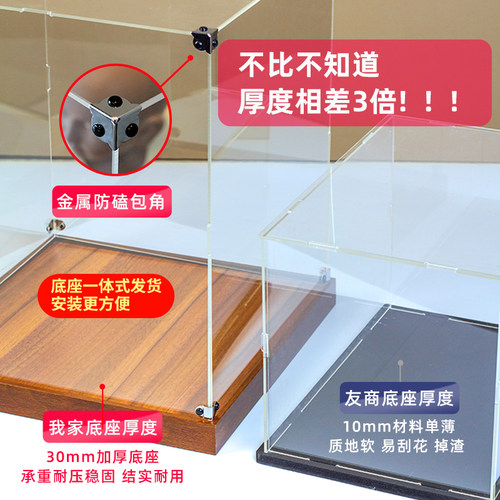 可定制透明亚克力展示盒适用玩具动漫高达手办收纳防尘罩模型盒子 - 图1