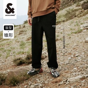 杰克琼斯奥特莱斯户外裤子宽松直筒弹力休闲裤舒适机能裤秋款腰带