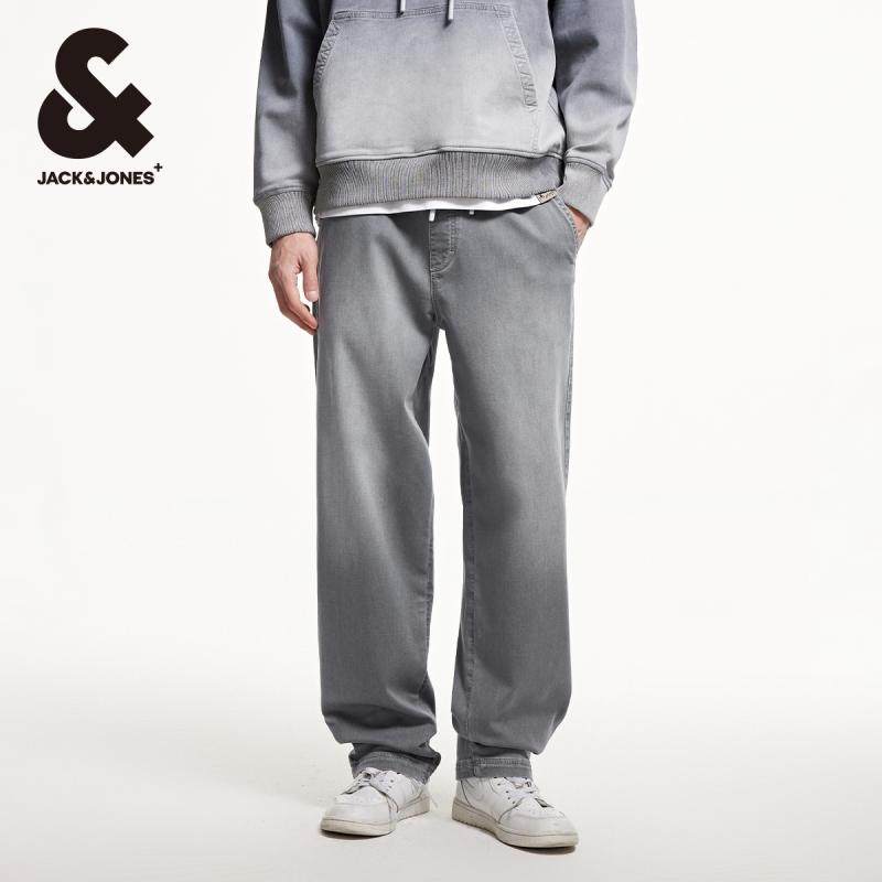 杰克琼斯outlets春季潮廓形版型松紧抽绳下装牛仔裤长裤裤子男装,淘宝优惠券,粉丝福利购,淘宝优惠卷