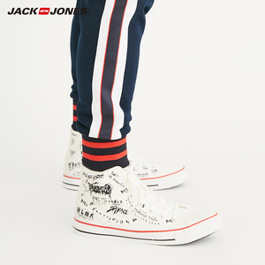 JackJones杰克琼斯春季男款休闲潮流运动高帮帆布板鞋2181C1542