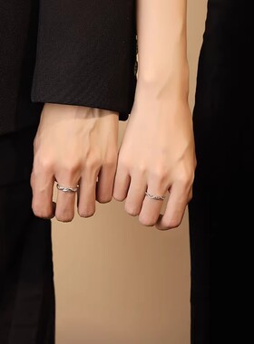 S925双生蛇纯银戒指小众轻奢百搭