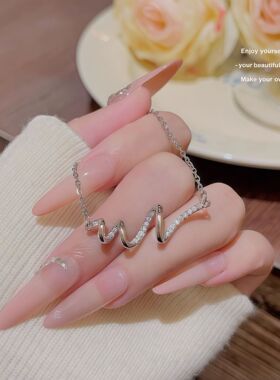 S999足银怦然心动项链轻奢小众设