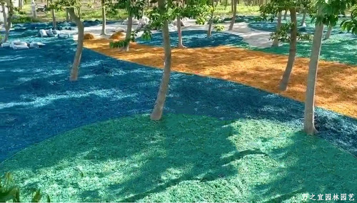有机木屑覆盖物花园林景观彩色庭院红树皮营养基质家用艺铺土地面 - 图1