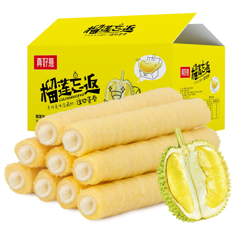 真好意手工榴莲忘返注心蛋卷鸡蛋 真好意蛋卷饼干