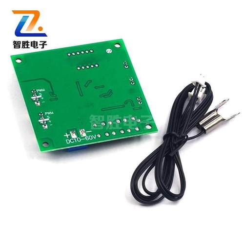 两路散热PWM四线风扇温控调速器 12V24V48V温度转速显示停转报警 - 图3