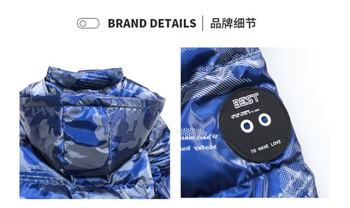 雅鹿儿童羽绒服男童女童中大童中长款2025新款洋气免洗加厚冬外套 - 图3