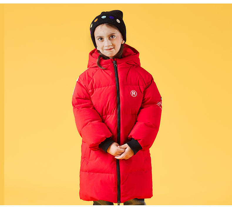 雅鹿儿童羽绒服男童女童宝宝2025新款中长款洋气加厚保暖冬季外套-图2
