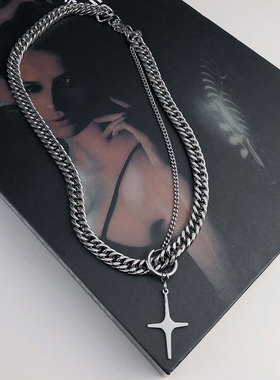 古巴链条项链男女ins嘻哈冷淡风