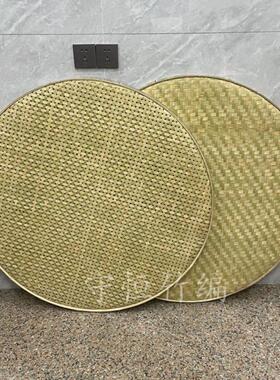 竹编竹制品竹皮竹青纯天然有孔无孔圆簸箕竹匾竹筛子干货晾晒