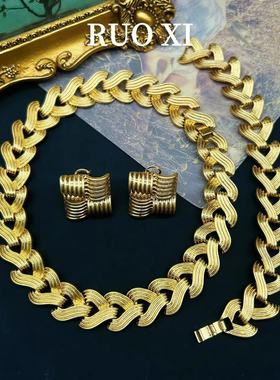 vintage复古书册款素金罕见辫子