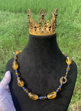 琉璃中古vintage简约时尚项链