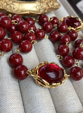 有潮无派珍珠母贝10mm珠子超项链