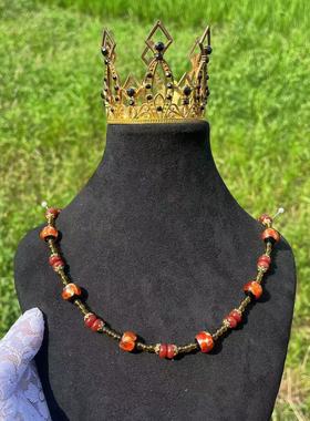 琉璃圆珠链2023中古vintage项链