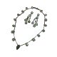 Jewelry Colorful Italian Exquisite Simple Ice Flower Zirconium Set