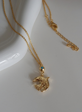 简约小巧燕子造型通勤项链